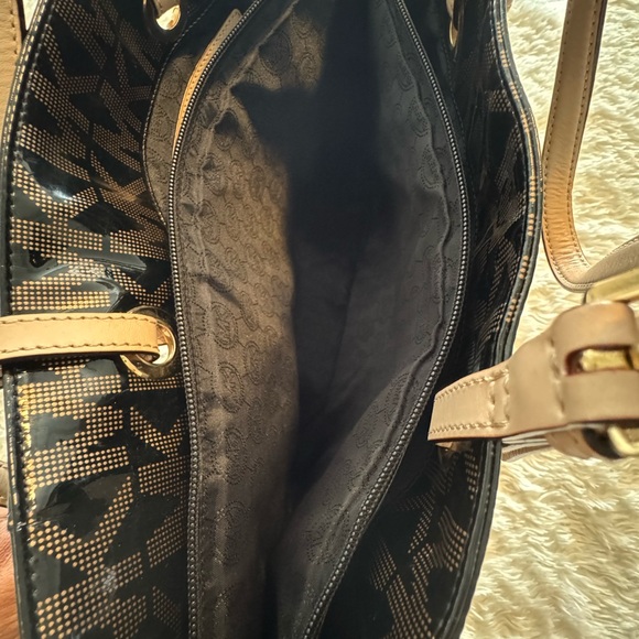 Michael Kors Black and Brown Tote Bag - Picture 3 of 4